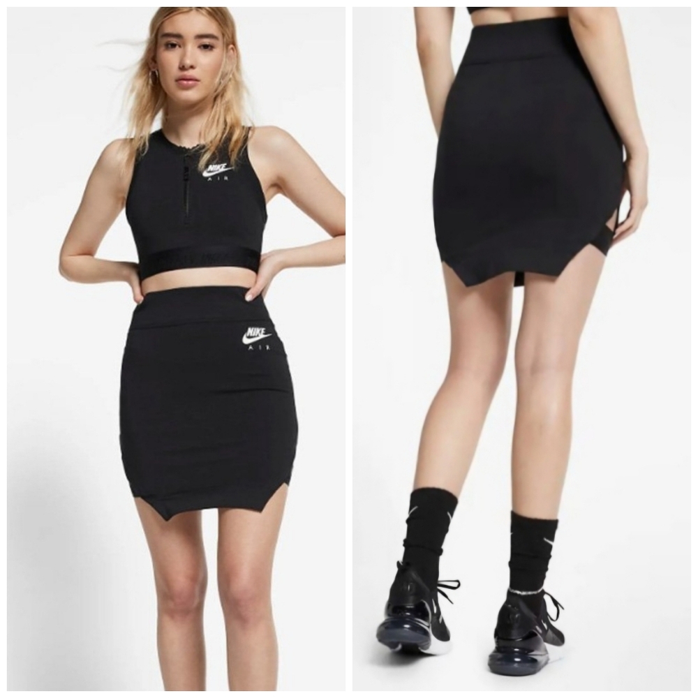 NWOT Nike Air Swoosh Black Cut-out Bodycon Mini Size Small